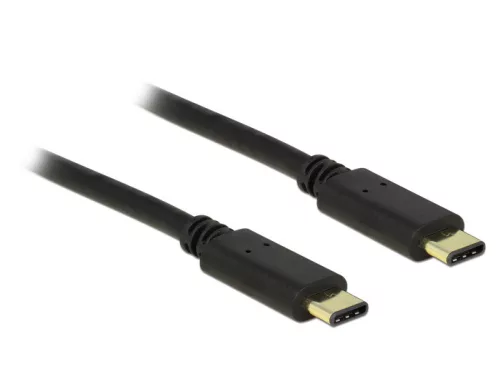 Delock Kábel USB Type-C  2.0 dugó > USB Type-C  2.0 dugó 2,0 m fekete (DL-83332)