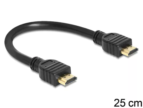Delock nagy sebességű HDMI Ethernet - A kábel, apa / apa, 25 cm (DL-83352)