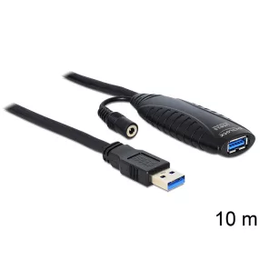 Delock USB 3.0 aktív hosszabbító kábel, 10 m (DL-83415)