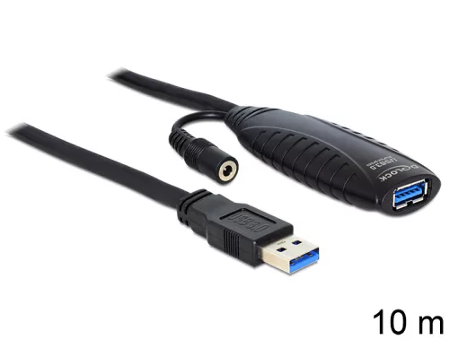 Delock USB 3.0 aktív hosszabbító kábel, 10 m (DL-83415)