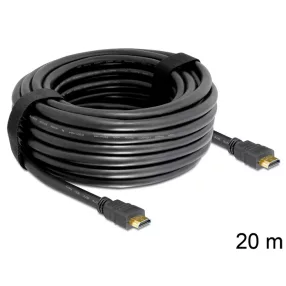   Delock nagy sebességű HDMI Ethernet kábel   HDMI A dugós > HDMI A dugós 20 m (DL-83452)