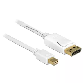   Delock Kábel mini Displayport dugó > Displayport dugó 5 m, fehér (DL-83484)