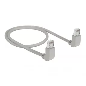   Delock M12 X-kódolt adapter 8 tűs apa - RJ45 anya Cat.5e beszerelő mélyedéssel, 90 -ban hajlított, zöld színű (DL-83513)