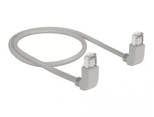 Delock M12 X-kódolt adapter 8 tűs apa - RJ45 anya Cat.5e beszerelő mélyedéssel, 90 -ban hajlított, zöld színű (DL-83513)