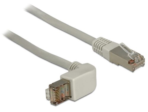 Delock kábel RJ45 Cat.5e SFTP szögletes / egyenes 0,5 m