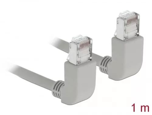 Delock Hálózati kábel RJ45 Cat.6A S/FTP felfelé néző / felfelé néző 1 m (DL-83517)