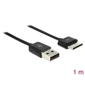   Delock Adat- és töltőkábel USB 2.0 dugó > 36 érintkezős ASUS Eee Pad dugó 1 m (DL-83555)