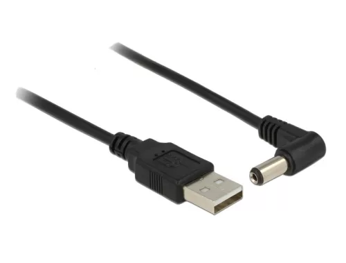 Delock USB tápkábel > DC 5.5 x 2.1 mm apa 90  1.5 m (DL-83578)