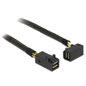   Delock Kábel Mini SAS HD SFF-8643 > Mini SAS HD SFF-8643, ívelt, 0,5 m (DL-83621)