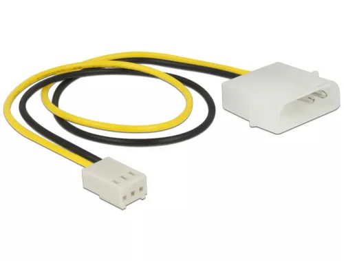 Delock tápkábel 2 tűs apa > 3 tűs anya (ventilátor) 30 cm (DL-83659)