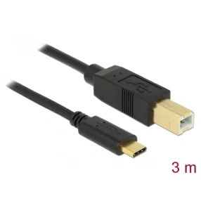 Delock USB 2.0 kábel Type-C a B-típusú 3 m (DL-83666)