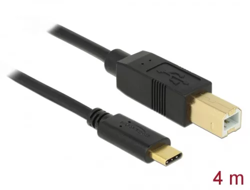 Delock USB 2.0 kábel Type-C a B-típusú 4 m (DL-83667)