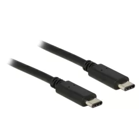   Delock Kábel USB Type-C 2.0 dugó > USB Type-C 2.0 dugó 0,5 m fekete (DL-83672)