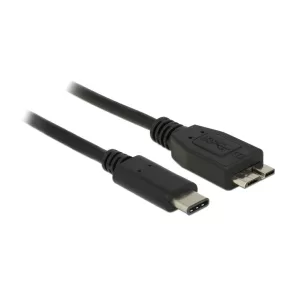   Delock Kábel SuperSpeed USB (USB 3.1, Gen 2) USB Type-C dugó > USB Micro-B típusú dugó 0,5 m fekete (DL-83676)