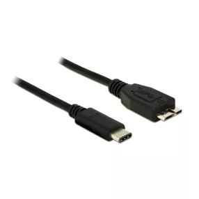   Delock Kábel SuperSpeed USB (USB 3.1, Gen 2) USB Type-C dugó > USB Micro-B típusú dugó 1 m fekete (DL-83677)