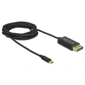  Delock USB Type-C koax kábel DisplayPort-hoz (DP Alt Mode) 4K 60 Hz 2 m (DL-83710)