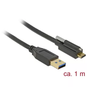   Delock SuperSpeed USB 10 Gbps (USB 3.1 Gen 2) kábel A-típusú apa csatlakozó > USB Type-C  apa csatla (DL-83717)