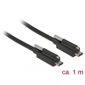   Delock SuperSpeed USB 10 Gbps (USB 3.1 Gen 2) kábel USB Type-C  apa csatlakozó > USB Type-C  apa csa (DL-83719)