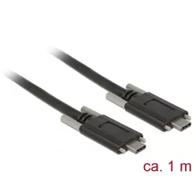  Delock SuperSpeed USB 10 Gbps (USB 3.1 Gen 2) kábel USB Type-C  apa csatlakozó > USB Type-C  apa csa (DL-83720)