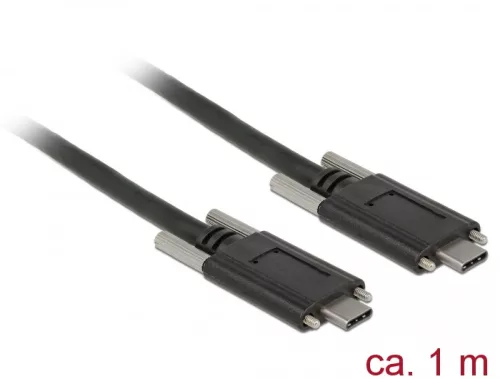 Delock SuperSpeed USB 10 Gbps (USB 3.1 Gen 2) kábel USB Type-C  apa csatlakozó > USB Type-C  apa csa (DL-83720)
