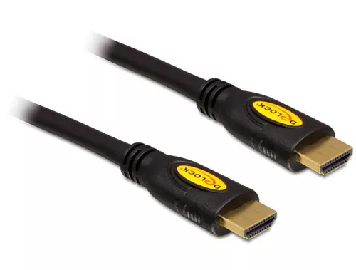 Delock High Speed HDMI-kábel típusú Ethernet - HDMI-A dugós > HDMI-A dugós 4K 0,5 m (DL-83737)