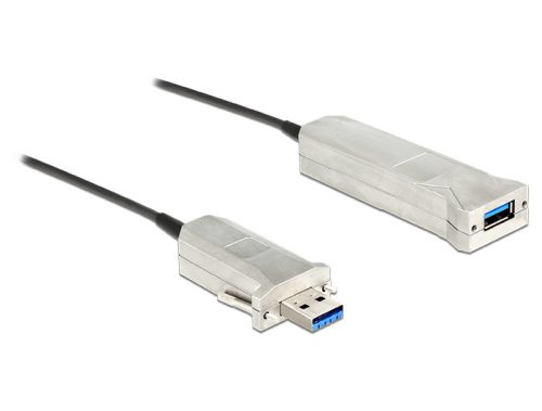 Delock aktív optikai kábel USB 3.0-A apa > USB 3.0-A anya 20 m