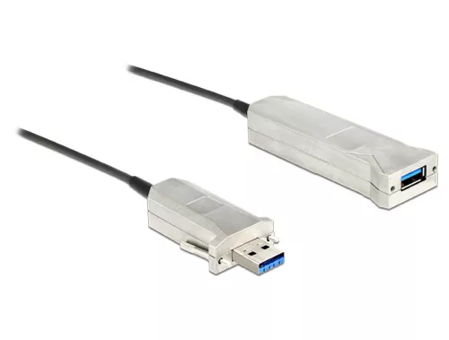 Delock aktív optikai kábel USB 3.0-A apa > USB 3.0-A anya 20 m (DL-83739)