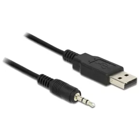   Delock kábel USB TTL apa > 2,5 mm 3 tűs sztereó jack apa 1,8 m (3,3 V ) (DL-83789)