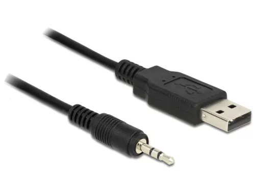 Delock kábel USB TTL apa > 2,5 mm 3 tűs sztereó jack apa 1,8 m (3,3 V ) (DL-83789)