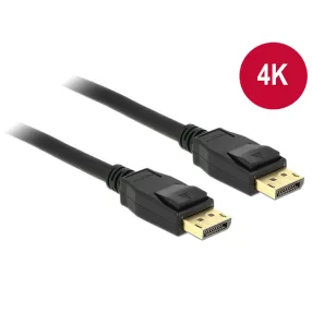   Delock Kábel Displayport 1.2 dugó > Displayport dugó 4K 1 m (DL-83805)