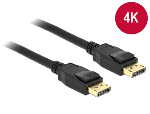 Delock Kábel Displayport 1.2 dugó > Displayport dugó 4K 1 m (DL-83805)