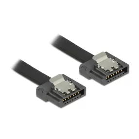 Delock kábel SATA FLEXI 6 Gb/s 50 cm fekete fém (DL-83841)