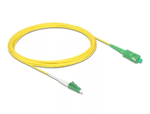 Delock Kábel, optikai szálas LC-APC > SC-APC Simplex egyszeres OS2, 5 m (DL-83865)
