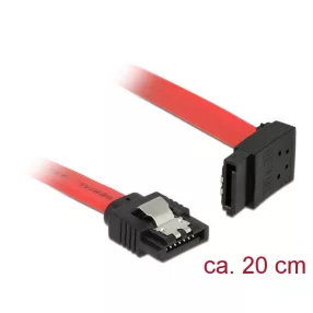   Delock 6 Gb/s sebességet biztosító SATA-kábel egyenes csatlakozódugóval > felfelé néző SATA-csatlako (DL-83972)