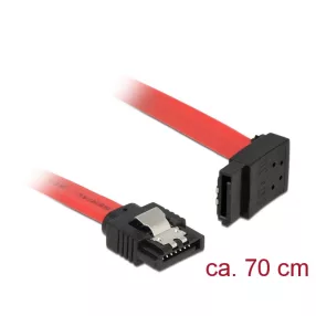   Delock 6 Gb/s sebességet biztosító SATA-kábel egyenes csatlakozódugóval > felfelé néző SATA-csatlako (DL-83975)