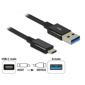   Delock SuperSpeed USB-kábel, 10 Gbps (USB 3.1 Gen 2) USB Type- C csatlakozódugóval > USB Type-A csa (DL-83983)