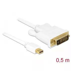   Delock Kábel mini Displayport 1.1 dugó > DVI 24+1 dugó 0,5 m (DL-83986)