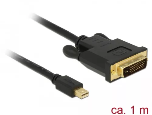 Delock Kábel mini Displayport 1.1 dugó > DVI 24+1 dugó 1 m (DL-83988)