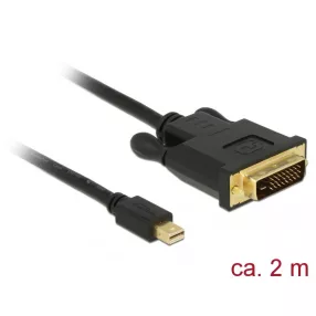   Delock Kábel mini Displayport 1.1 dugó > DVI 24+1 dugó 2 m (DL-83989)