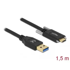   Delock SuperSpeed USB (USB 3.2 Gen 1) kábel A-típusú apa csatlakozó - USB Type-C  apa csatlakozó csa (DL-84017)