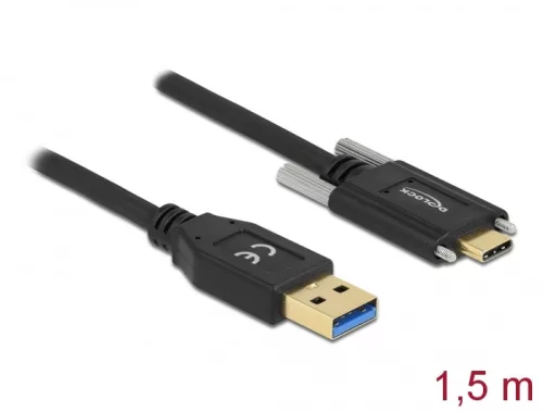Delock SuperSpeed USB (USB 3.2 Gen 1) kábel A-típusú apa csatlakozó - USB Type-C  apa csatlakozó csa (DL-84017)
