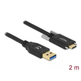   Delock SuperSpeed USB (USB 3.2 Gen 1) kábel A-típusú apa csatlakozó - USB Type-C  apa csatlakozó csa (DL-84019)