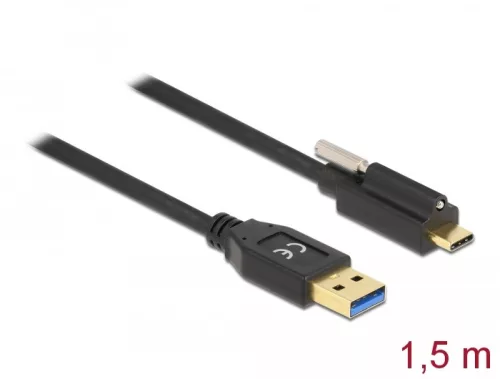 Delock SuperSpeed USB (USB 3.2 Gen 1) kábel A-típusú apa csatlakozó - USB Type-C  apa csatlakozó csa (DL-84028)