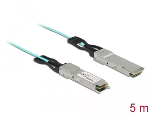 Delock Aktív optikai kábel QSFP+ 5 m (DL-84048)