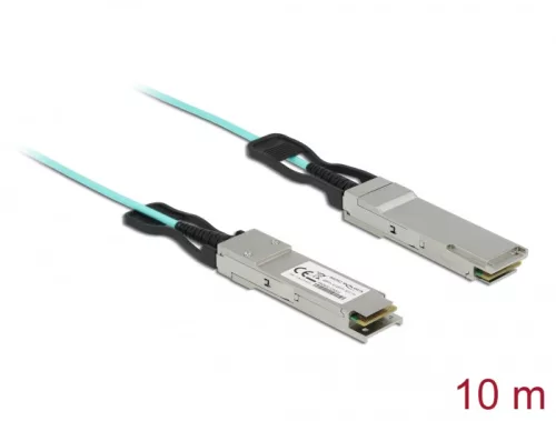Delock Aktív optikai kábel QSFP+ 10 m (DL-84054)