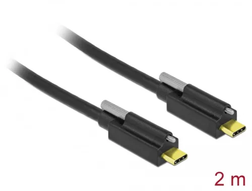 Delock SuperSpeed USB 10 Gbps (USB 3.2 Gen 2) kábel USB Type-C  apa csatlakozó > USB Type-C  apa csa (DL-84138)