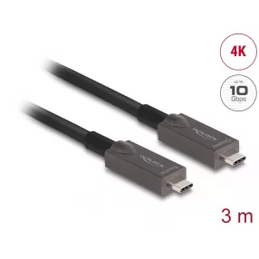   Delock aktív optikai USB-C videó + adat + PD kábel 3 m (DL-84144)