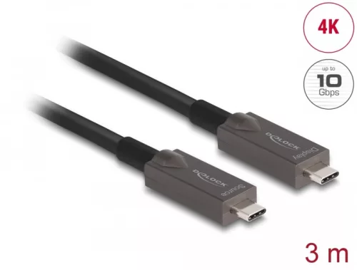 Delock aktív optikai USB-C videó + adat + PD kábel 3 m (DL-84144)