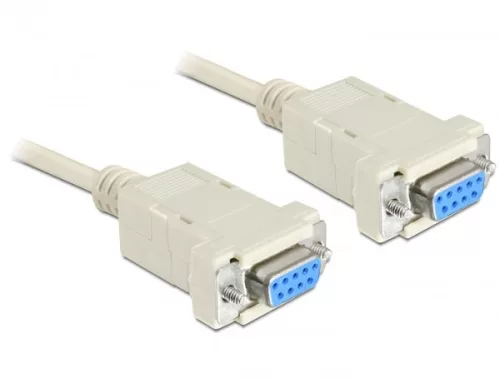 Delock soros null modem kábel, 9 pin anya / anya, 3 m (DL-84169)