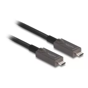   Delock Aktív optikai USB-C  Video + adat + PD kábel 15 m (DL-84179)